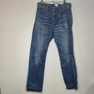 J. Crew Men's Blue Jeans Medium Wash, Boot Cut, Size 29 x 30